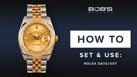 how to change time on datejust rolex